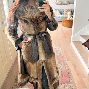 Vintage Fur and Leather Coat